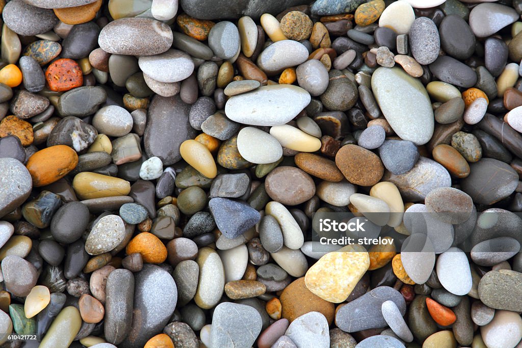 Sea stones background Mosaic Stock Photo