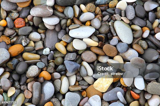 Sea Stones Background Stock Photo - Download Image Now - Mosaic, At The Edge Of, Cobblestone