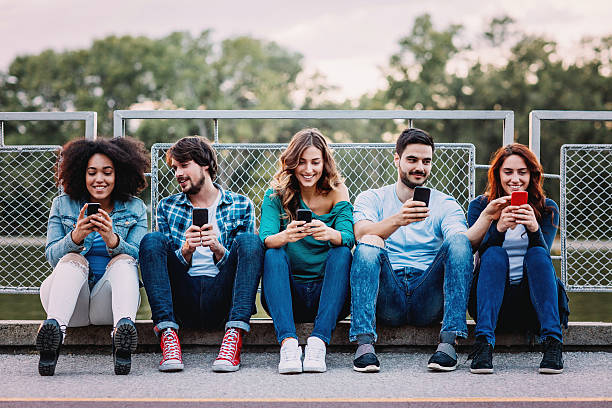 istock Young people and social media 610423822