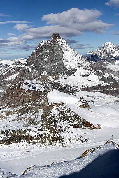 istock Panoramic view of mount Matterhorn, Alps, Switzerland 610426900