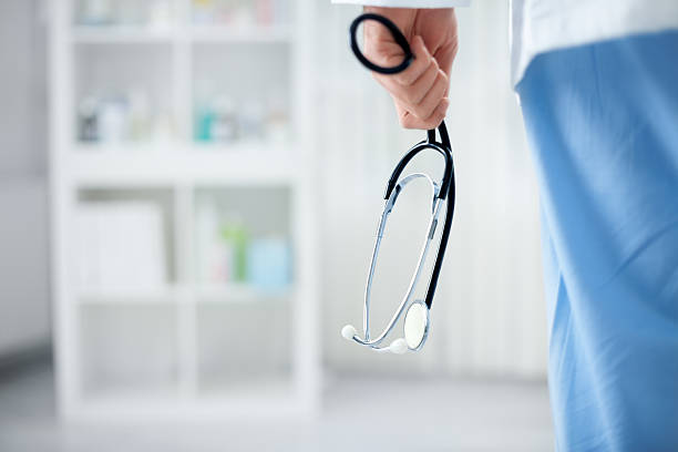 istock Doctor is preparing his stethoscope 610429824