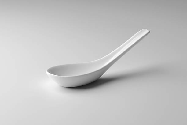 istock Spoon for tapas in White porcelain 610430802