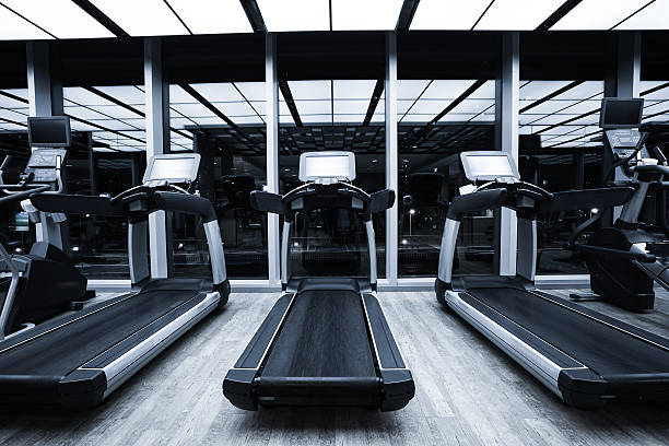 istock Fitness club in luxury hotel interior. 610432438