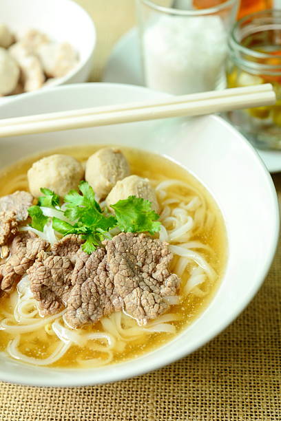 istock Beef noodle soup, Asian style in thailand 610432476
