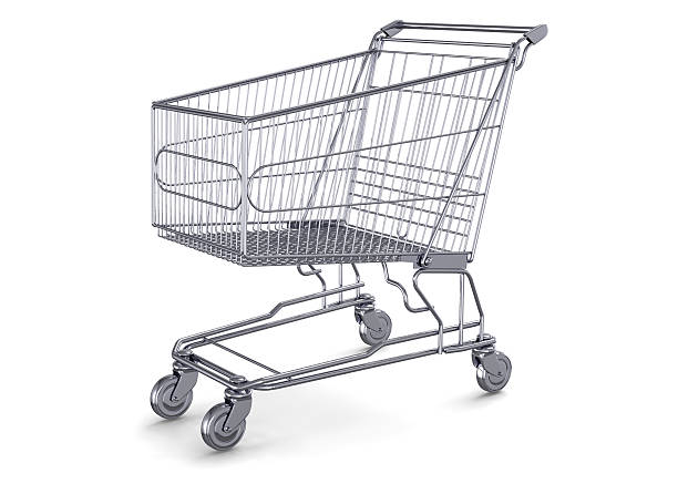 istock Shopping Cart - 3D 610433726