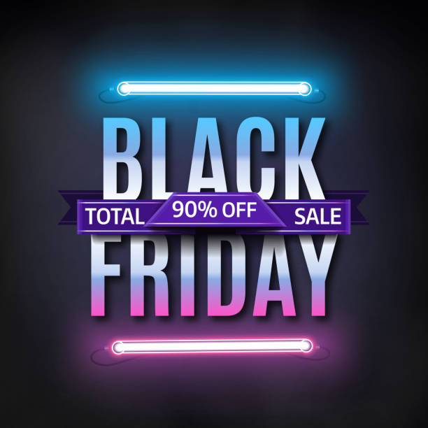 black friday verkauf inschrift design vorlage. black friday verkaufsbanner - store suit commercial sign marketing stock-grafiken, -clipart, -cartoons und -symbole