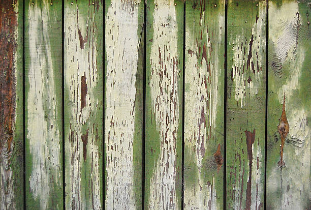 istock wooden planks, wood background, green 610441366