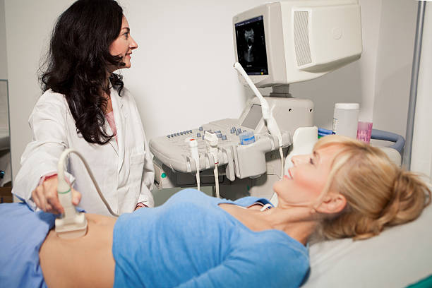 istock Abdomen ultrasound exam 610442232