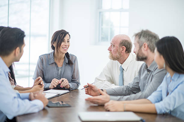 istock Presenting New Concepts in the Boardroom 610443214