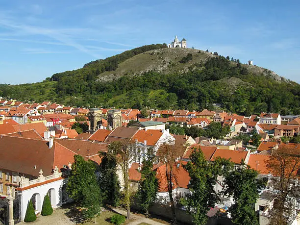 Holy Hill with Saint Sebastian Chapel and Bell Tower, Mikulov, South Moravia, Czech Republic