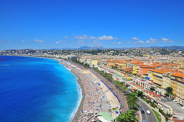 nice promenade des anglais, - city of nice fotos - fotografias e filmes do acervo