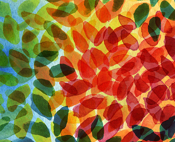 istock Abstract acrylic and watercolor brush strokes painted background. 610445512