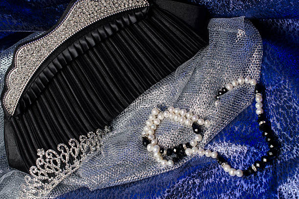 istock set of women's accessories on a silk background 610446548