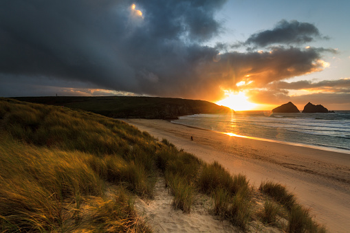 Holywell Bay Sunset