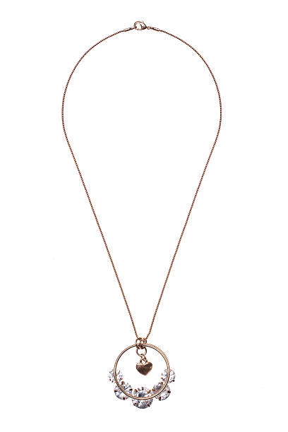 istock round pendant with a heart on a white background 610452256