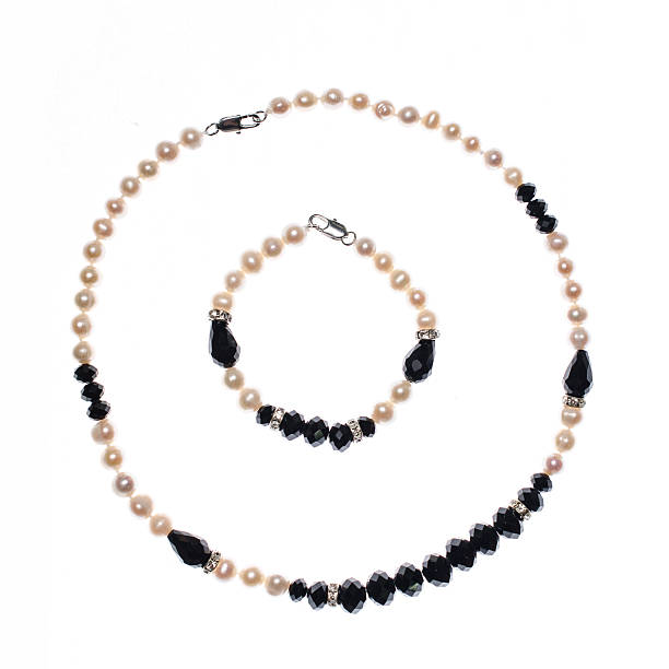 istock set of bracelet and beads on white background 610452582