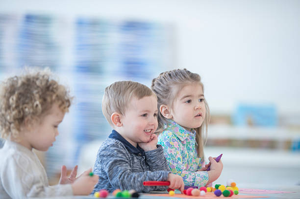istock Children Coloring in Preschool 610452784