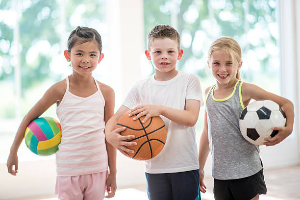 istock Playing Various Sports at the Gym 610453916