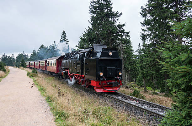 istock steam train from brocken station im Harz 610454336