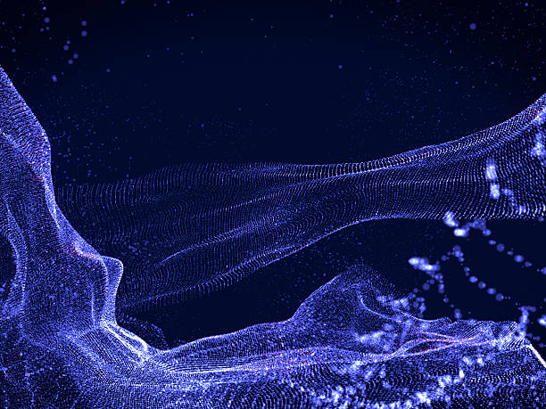 istock Abstract dots wave Look like cloth shape,futuristic concep. 610539220