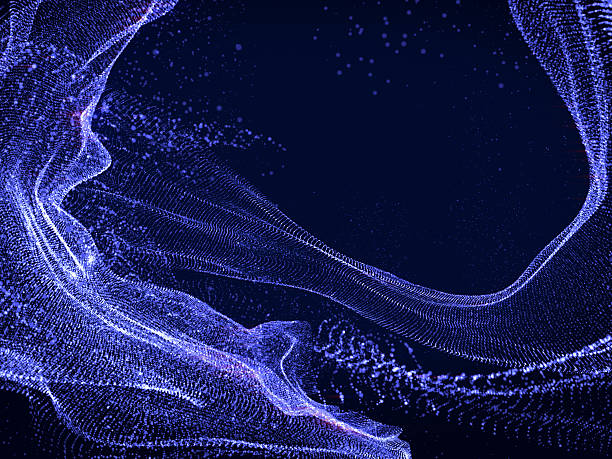 istock Abstract dots wave Look like cloth shape,futuristic concep. 610539410