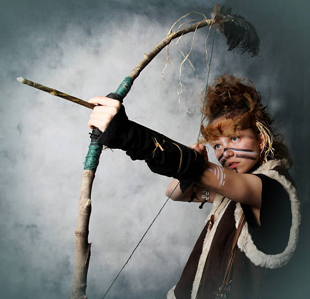 istock young teenager dressed as warrior 610540450