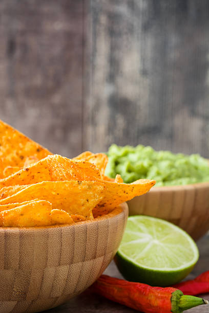 istock Nachos, guacamole and ingredients 610540988