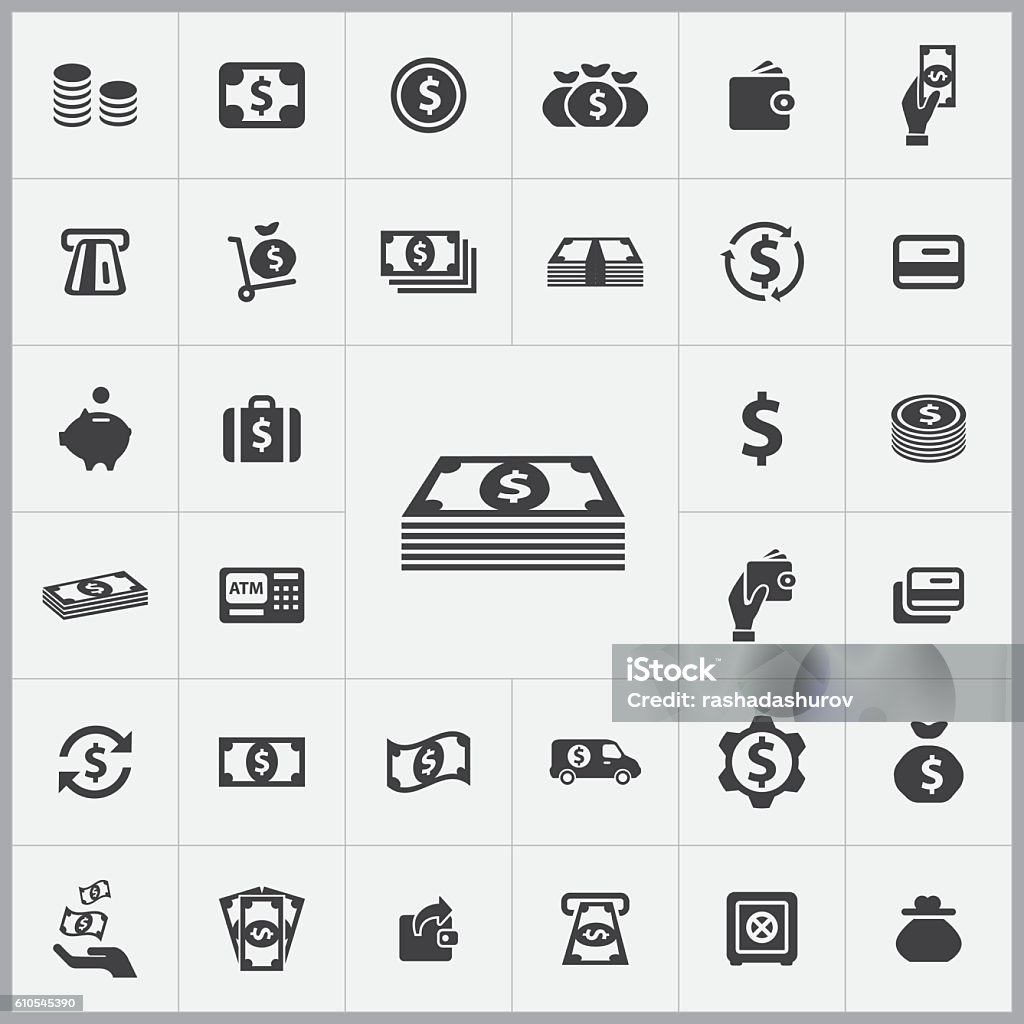 money icons universal set money icons universal set for web and mobile Currency stock vector