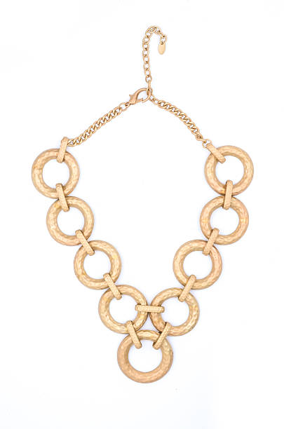 istock gold necklace isolated on white 610546330