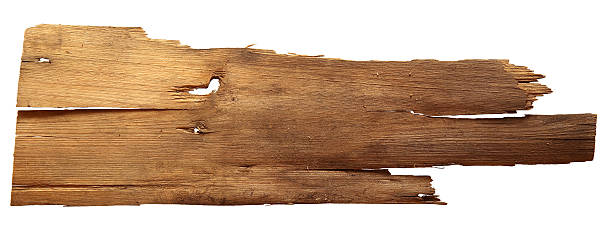 istock old wooden boards isolated on white background. 610546738