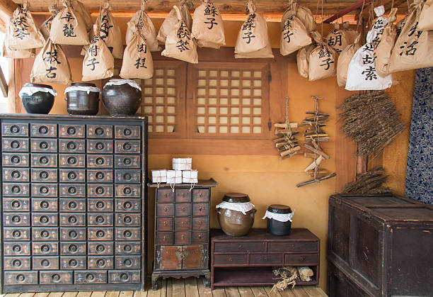 istock Interior of a traditional Korean pharmacy 610548014