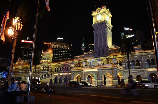 Sultan Abdul Samad Building, historical building located in front of Merdeka Square and the Royal Selangor Club in Kuala Lumpur, Malaysia