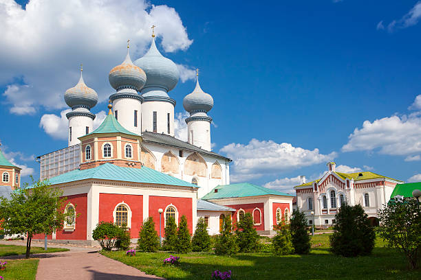 istock Tikhvin Assumption Monastery, a Russian Orthodox,Russia 610550644