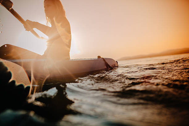 istock Girl canoeist 610551624