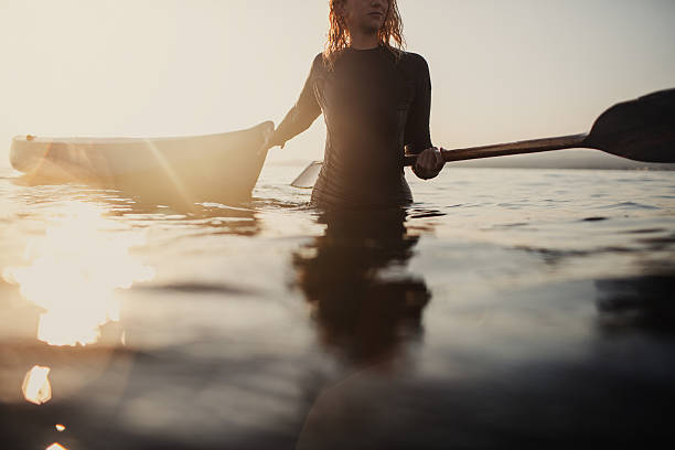istock Girl canoeist 610552092