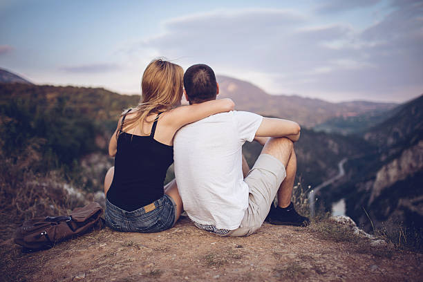 istock Girl hugging her boyfriend 610554644
