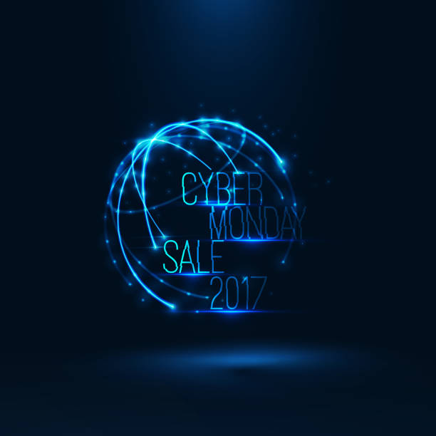 istock Cyber monday sale 2017 illustration . Big global sale . 610561124