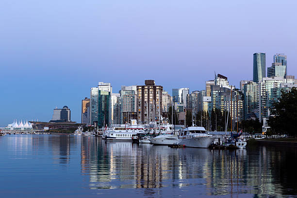 istock Vancouver City Skyline Cityscape Dusk Twilight 610561904