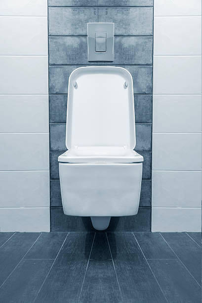 istock Blue bathroom in a modern room. 610562210