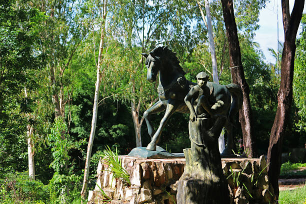 Interesting pelican sculpture at the Sherman Library & Gardens in Corona del Mar, Southern California