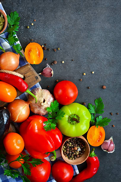 istock Various fresh vegetables from the garden isolated 610569136