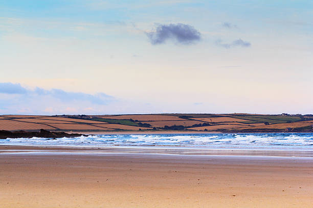 istock Early morning view over the beach at Polzeath 610569798