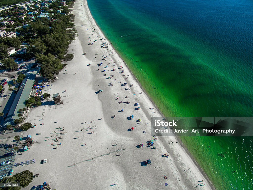 Aerial view of the beautiful beaches in Florida Aerial view of the beautiful beaches in Florida. Aerial View Stock Photo
