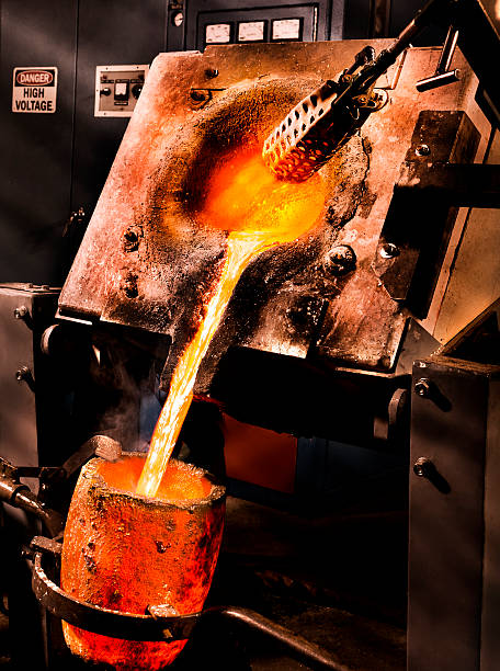 istock Liquid Molten Steel Industry 610576184