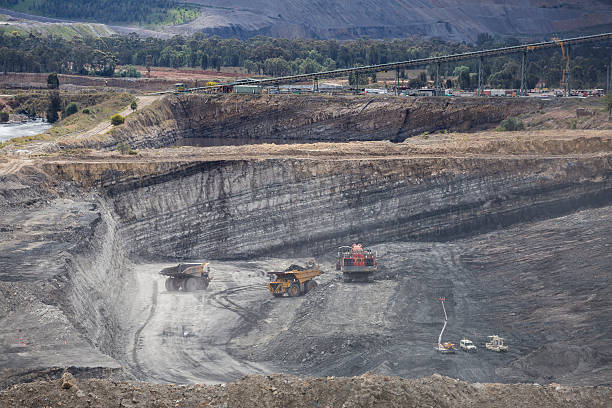 Coal Mining in Nsw. stock photo