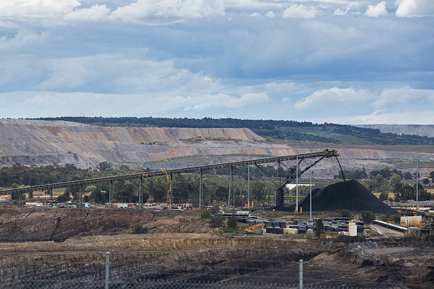 Coal Mining in Nsw. stock photo
