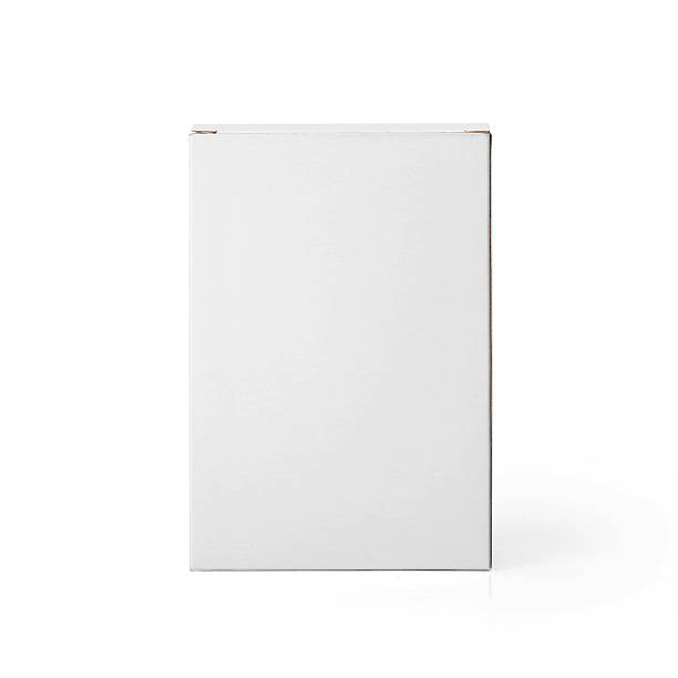 istock Blank White cardboard box isolated on white background. 610579666