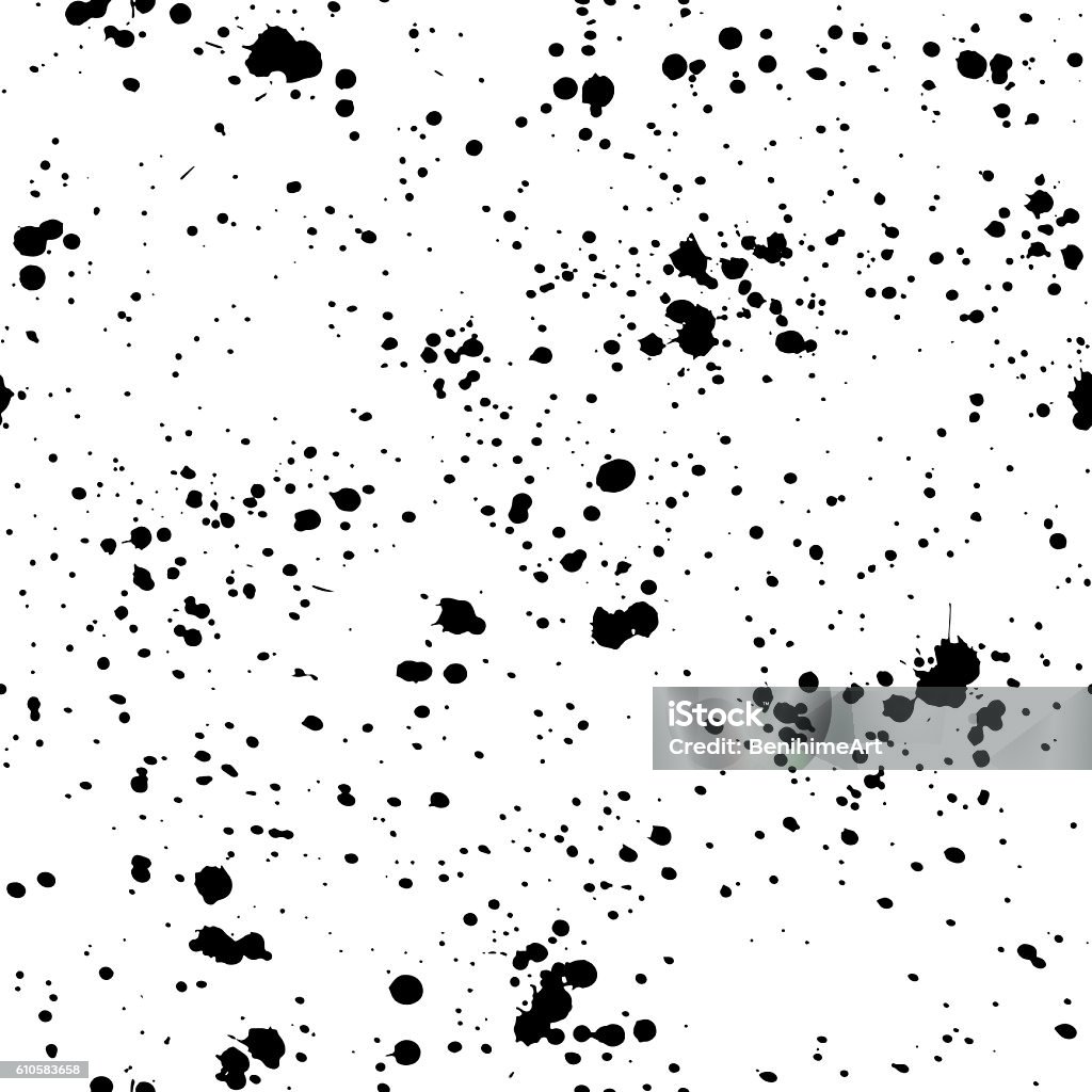 Ink splashes seamless pattern. Black and white spray texture Ink splashes seamless pattern. EPS10. This file does not contain transparency and other effects. Paint stock vector
