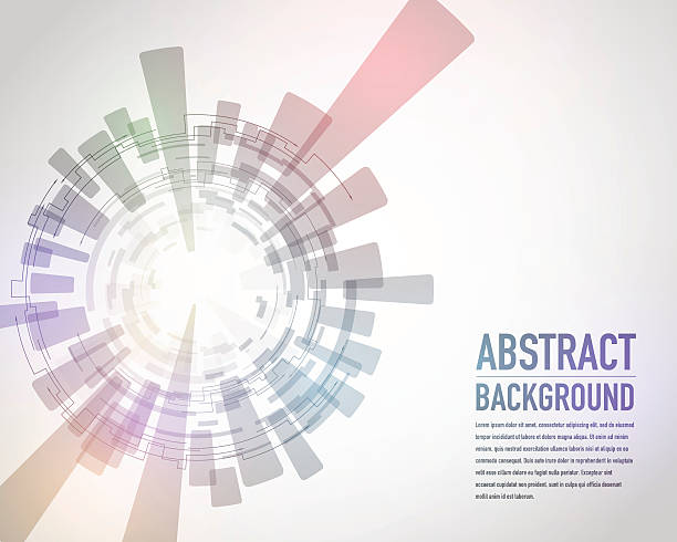 technologiczny abstrakcyjny obraz, koncentracja i rotacja - sensory perception backgrounds abstract concepts stock illustrations