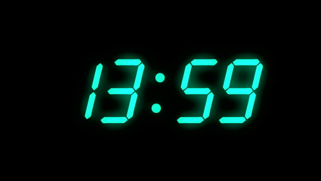 Digital clock count 24h - full HD - LCD display